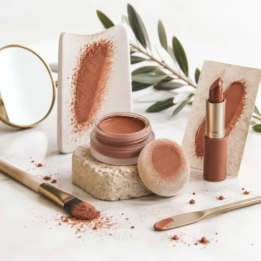 Maquillage monochrome : un seul pigment sur les yeux, les joues et les lèvres pour un look cohérent en trois gestes