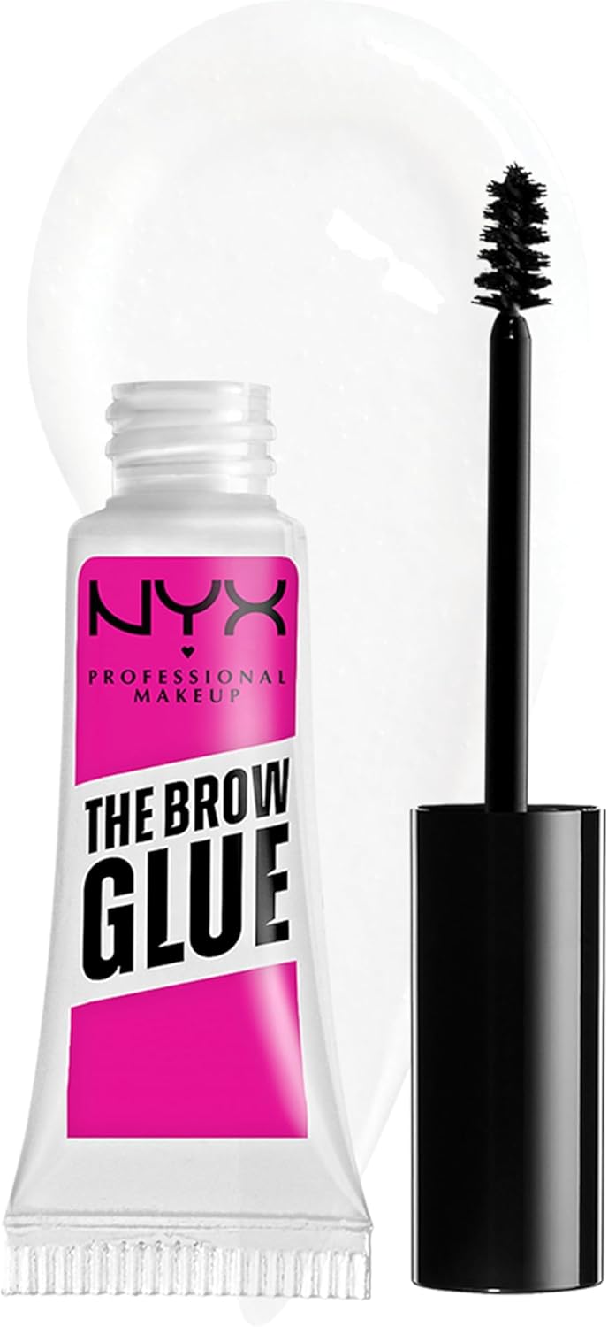 Colle Fixatrice à Sourcils Teintée, Tenue 16H, Formule Vegan, Fini Naturel, Applicateur Goupillon, The Brow Glue, Teinte : Transparent (01) 5 g (Lot de 1) 01 Transparent
