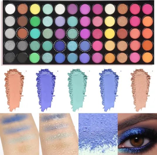 Palette Fard À Paupière Maquillage Yeux, Kit Maquillage Femme 78 Couleurs, Palette de Maquillage Femme, Coffret Maquillage avec Rouge à Lèvre, Pinceaux, Bâton Contour, Correcteur, Fard à Joues Multicolore