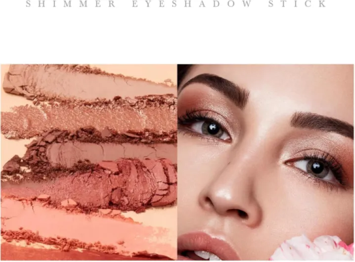 Crayon Fard à Paupières Pailleté Imperméable Crème Brillant Ombre à Paupières Maquillage Yeux Blanc Noir A3