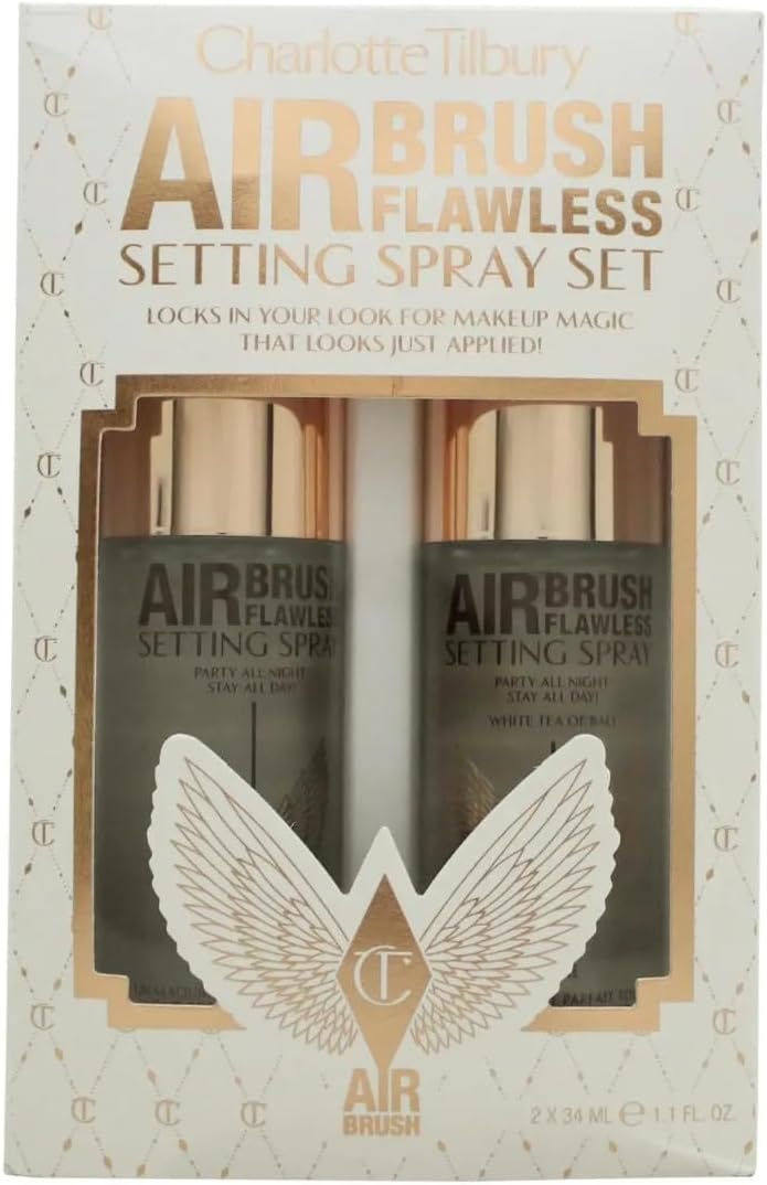 CHARLOTTE TILBURY Airbrush Flawless Setting Spray Set 2 x 34 ml