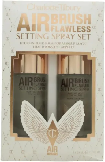 CHARLOTTE TILBURY Airbrush Flawless Setting Spray Set 2 x 34 ml