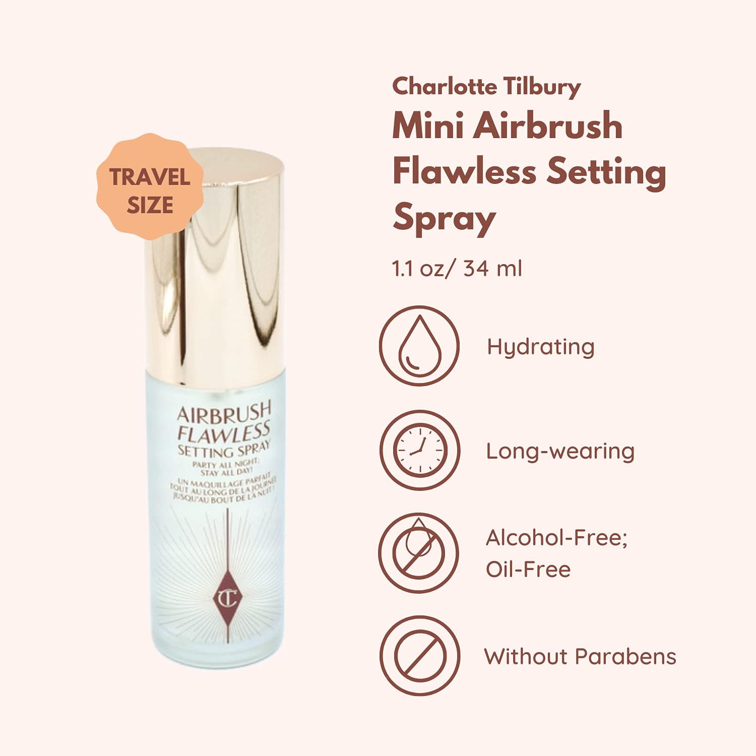 Charlotte Tilbury Airbrush Setting Spray (34ml)