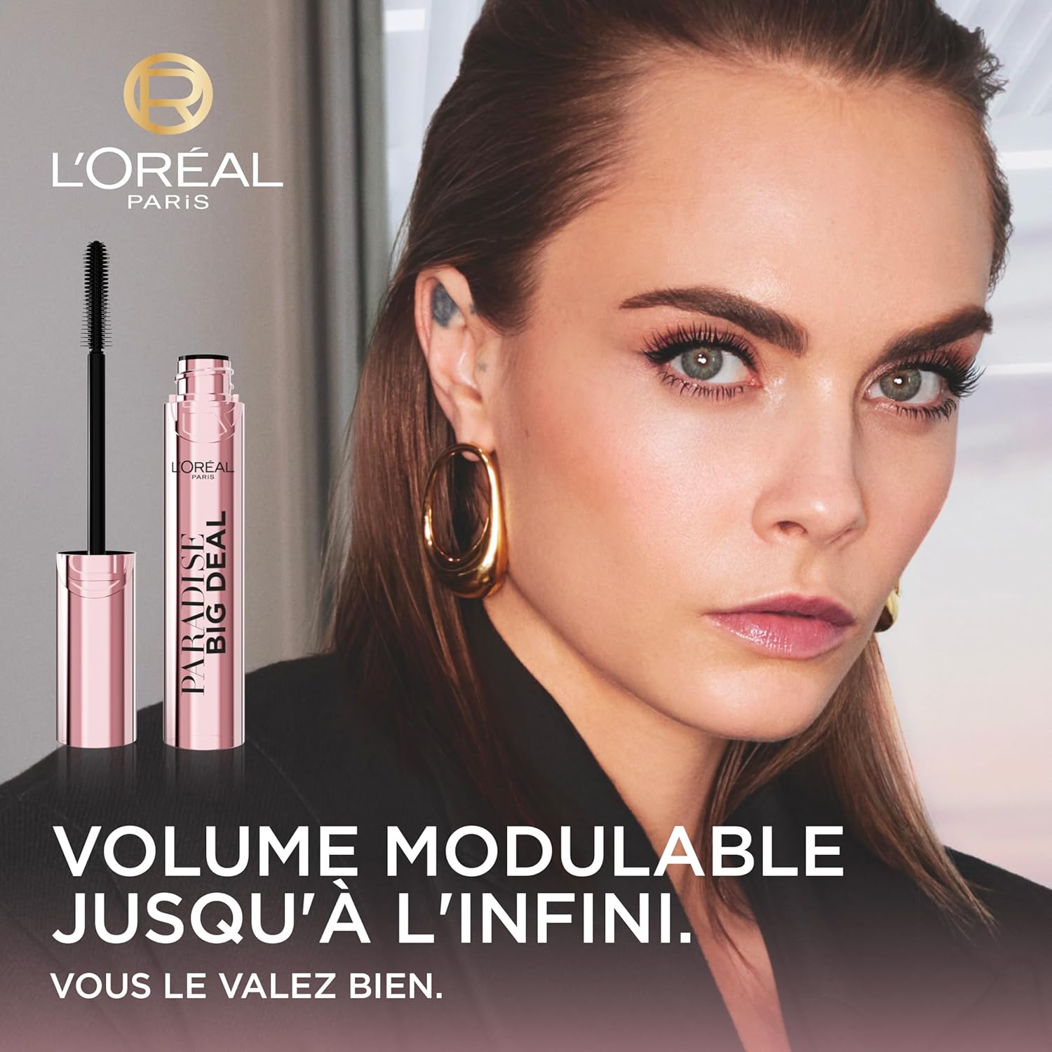 L'Oréal Paris - Coffret Maquillage Full Look - 6 produits - Mascara, Enlumineur Lumi Glotion, Lumi Blush Liquide, Gloss Plump Ambition, Superliner Feutre Waterproof Perfect Slim, Shadow Stick Crayon Coffret 6 produits