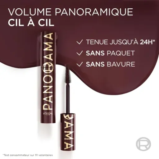 Test L'Oréal Paris Volume Millions de Cils Panorama Chromatic Bordeaux Cashmere : un mascara couleur sympa mais pas parfait