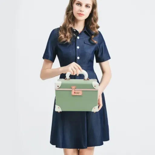 Test urecity Vanity Case Rigide Vert Avocat : joli vanity rétro qui fait le job sans être parfait