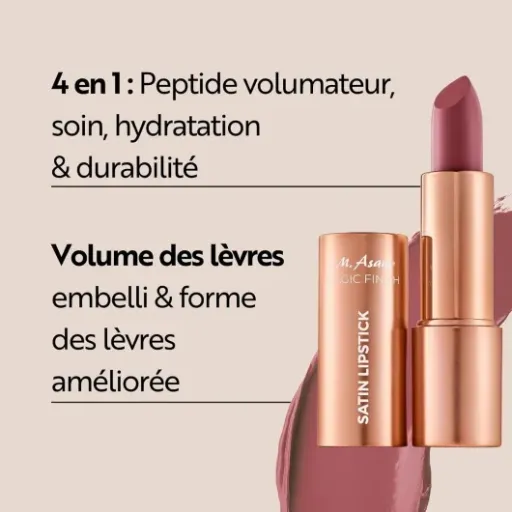 Test M. Asam MAGIC FINISH Bois de Rose : un rouge à lèvres mat qui veut aussi faire soin