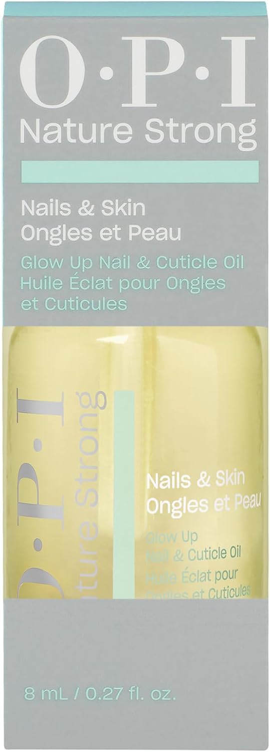 Nature Strong Huile Ongles & Cuticules Glow Up – Vitamine E, Origine Naturelle – Répare & Nourrit Les Ongles Abîmés – 8 ml