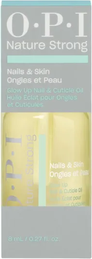 Nature Strong Huile Ongles & Cuticules Glow Up – Vitamine E, Origine Naturelle – Répare & Nourrit Les Ongles Abîmés – 8 ml