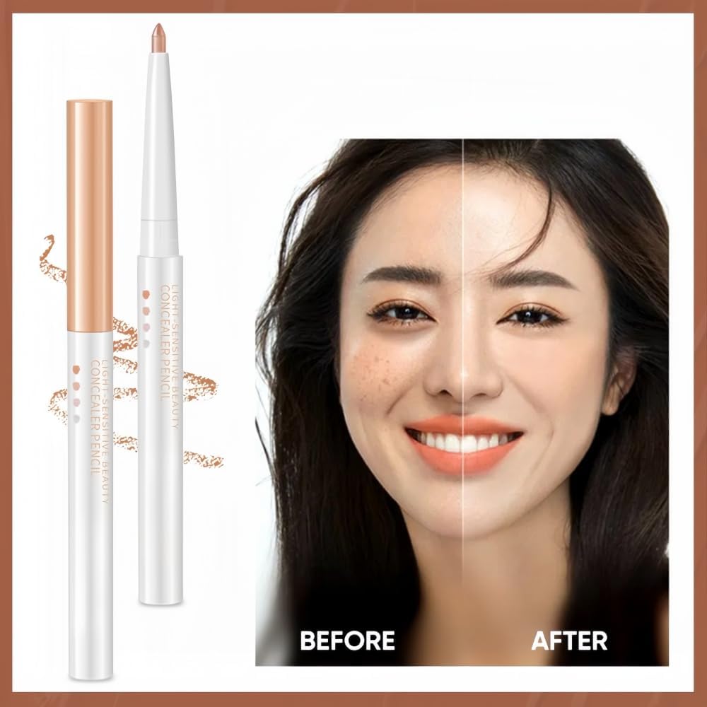 3 Pièces 3 Couleurs Crayon Correcteur Fin pour sous les paupières, waterproof, soyeux-longue tenue résistant aux traces, Stick Highlighter Sous les Yeux adapté aux débutants