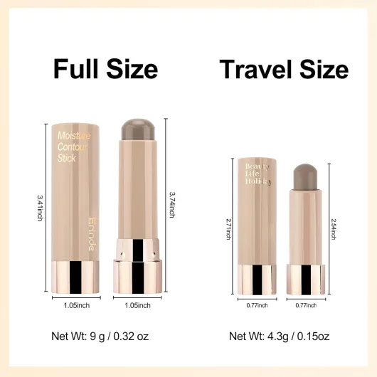 Contour Stick Crème Gris Froid, Contouring Maquillage Naturel et Longue Durée, Texture Crème Facile à Estomper, Stick Sculptant Teinte Grise Froide pour Définir le Visage, 9.0g