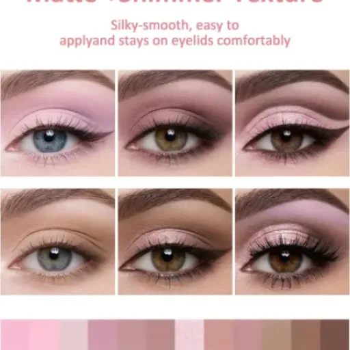 Test Palette Jutqut 12 Teintes Roses #07 : une petite palette pas chère qui fait le job