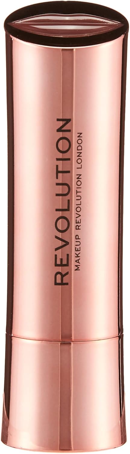 Makeup Revolution, Satin Kiss, Rouge à Lèvres, Rosa, 3.5g Rose 1 unité (Lot de 1)