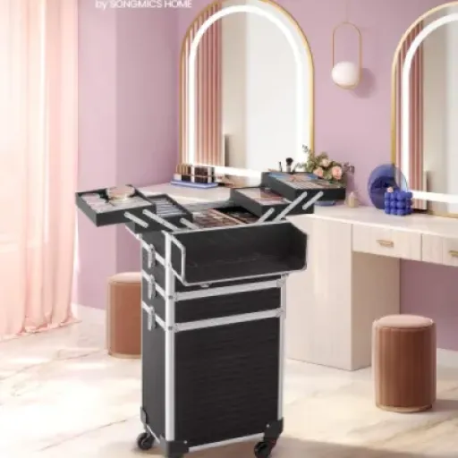 Test SONGMICS JHZ015B01 : la grosse valise de maquillage qui met (presque) tout dedans