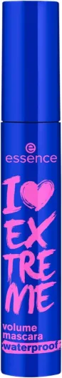 Essence I LOVE EXTREME volume mascara waterproof, longue durée, augmentant le volume, frisant, intense (12ml) Noir Waterproof 12 ml (Lot de 1)