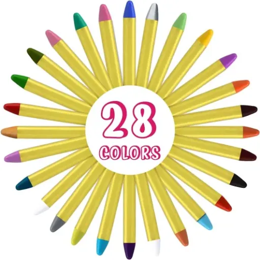 Test ACWOO 28 crayons de maquillage : pratique pour les enfants, mais galère au démaquillage