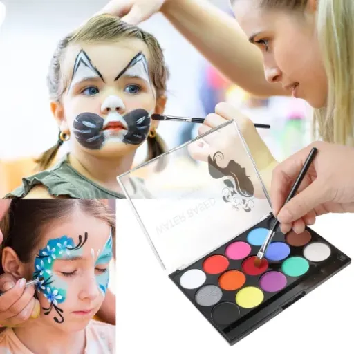 Test URAQT Peinture Corporelle 15 couleurs : le kit maquillage pour enfants qui fait le job sans se prendre la tête