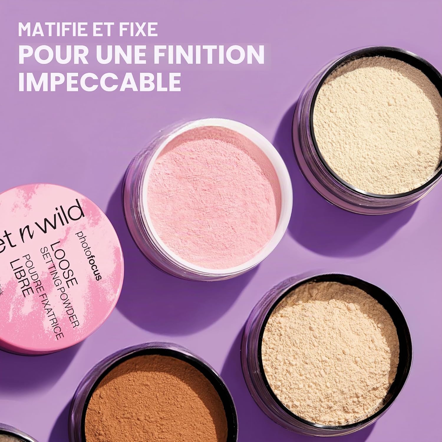 Photo Focus Loose Setting Powder, Poudre de Fixation Soyeuse et Légère pour Fixer, Matifier, Absorber l'huile et Cuire, Effet Flou Doux, Translucent, 20g