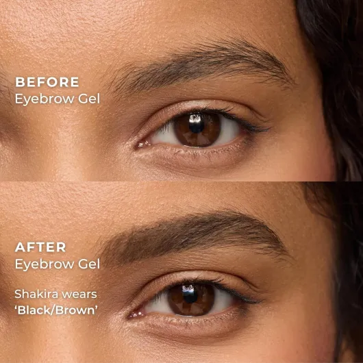 Noir/Brun Gel à Sourcils Waterproof - Longue Tenue Jusqu'à 3 Jours, Sans Transfert, Vegan Noir/Brun Unique