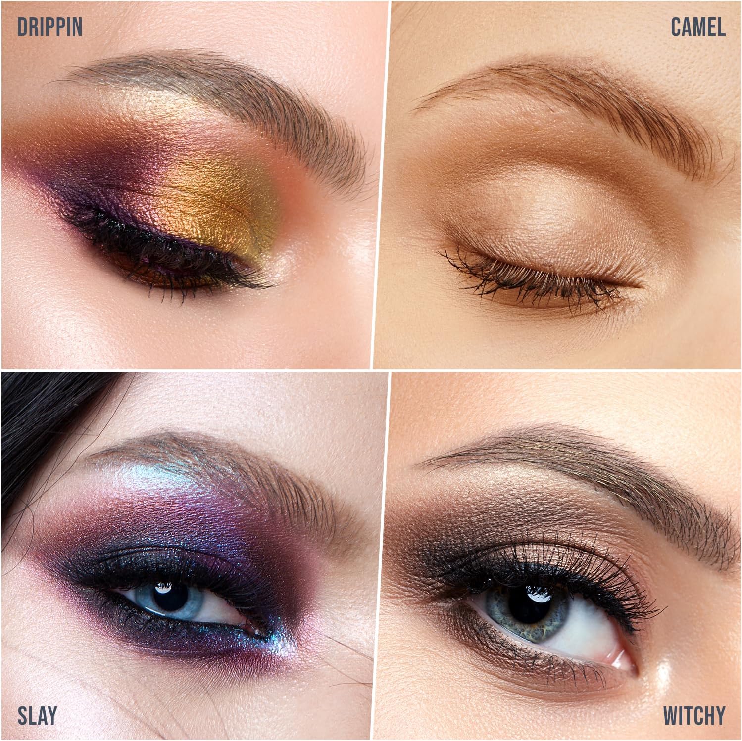 Palette d'ombres à paupières Profusion Cosmetics - 35 teintes Starlet Neutres dorés, baies profondes, teintes pailletées glamour